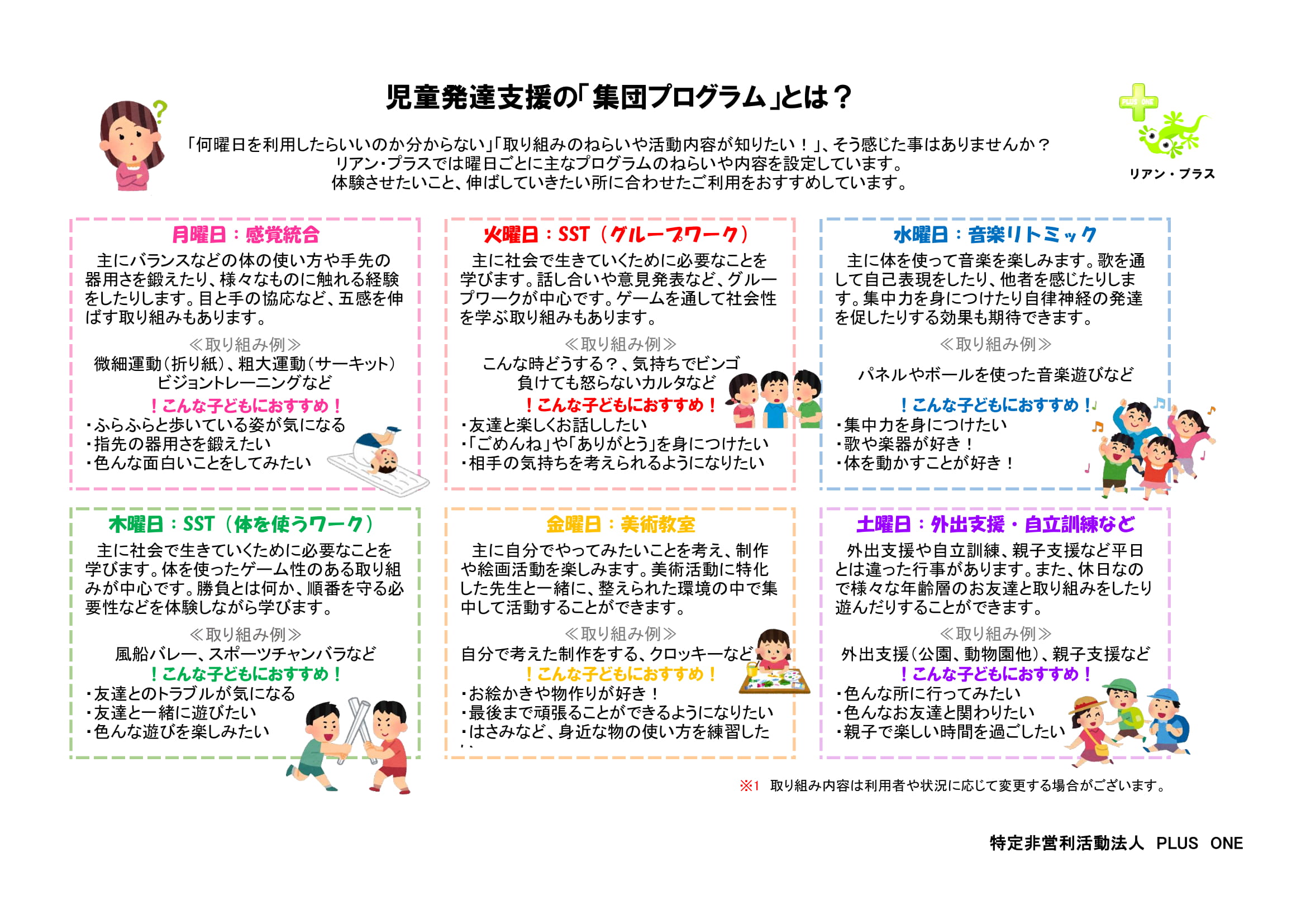 プロフラムタブレットのリーフレット